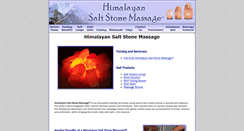 Desktop Screenshot of himalayansaltstonemassage.com